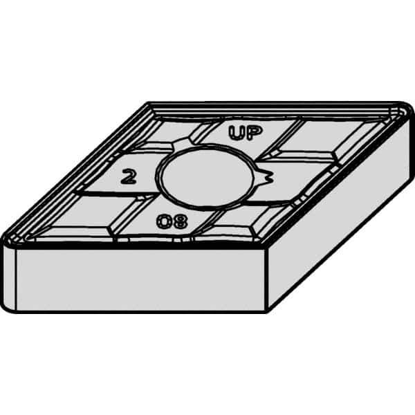 Kennametal - DNMG432 UP Grade KCM25B Carbide Turning Insert - TiOCN Finish, 55° Diamond, 1/2" Inscr Circle, 3/16" Thick, 1/32" Corner Radius - Apex Tool & Supply