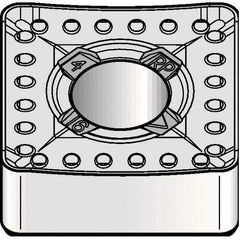 Kennametal - SNMM856 RP Grade KCP40 Carbide Turning Insert - TiN/TiCN/Al2O3 Finish, 90° Square, 1" Inscr Circle, 5/16" Thick, 3/32" Corner Radius - Apex Tool & Supply