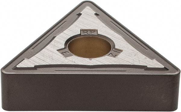 Kennametal - TNMG543 RP Grade KCM35 Carbide Turning Insert - TiCN/Al2O3 Finish, 60° Triangle, 5/8" Inscr Circle, 1/4" Thick, 3/64" Corner Radius - Apex Tool & Supply