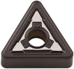 Kennametal - TNMG333 RP Grade KCM25 Carbide Turning Insert - TiCN/Al2O3 Finish, 60° Triangle, 3/8" Inscr Circle, 3/16" Thick, 3/64" Corner Radius - Apex Tool & Supply