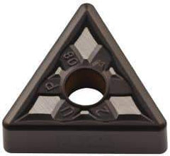 Kennametal - TNMG332 UP Grade KCM25 Carbide Turning Insert - TiCN/Al2O3 Finish, 60° Triangle, 3/8" Inscr Circle, 3/16" Thick, 1/32" Corner Radius - Apex Tool & Supply
