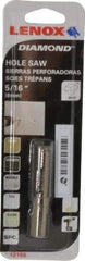 Lenox - 5/16" Diam, 1-1/8" Cutting Depth, Hole Saw - Diamond Grit Saw, Continuous Edge - Apex Tool & Supply