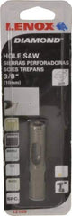 Lenox - 3/8" Diam, 1-1/8" Cutting Depth, Hole Saw - Diamond Grit Saw, Continuous Edge - Apex Tool & Supply