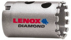 Lenox - 1-1/4" Diam, 1-5/8" Cutting Depth, Hole Saw - Diamond Grit Saw, Continuous Edge - Apex Tool & Supply