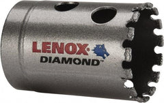 Lenox - 1-3/8" Diam, 1-5/8" Cutting Depth, Hole Saw - Diamond Grit Saw, Continuous Edge - Apex Tool & Supply
