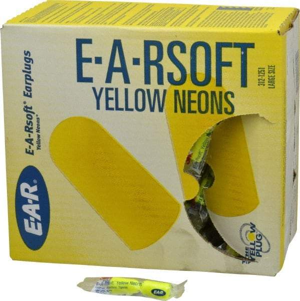 3M - Disposable, Uncorded, 33 dB Earplugs - Yellow, 200 Pairs - Apex Tool & Supply