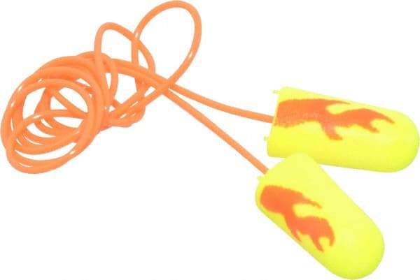 3M - Disposable, Corded, 33 dB Earplugs - Yellow, 200 Pairs - Apex Tool & Supply