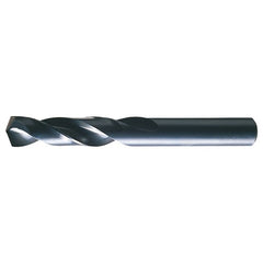 13/32 RHS / RHC HSS 135 Degree Split Point Heavy Duty Screw Machine Length Drill - Steam Oxide - Exact Industrial Supply