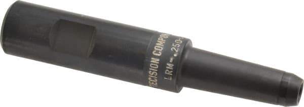 Made in USA - 3/4" Shank Diam Straight Shank with Weldon Flat 1/4" Hole End Mill Holder/Adapter - 2" Projection - Exact Industrial Supply