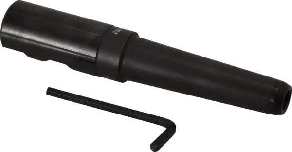 Made in USA - 1" Shank Diam Straight Shank with Weldon Flat 3/8" Hole End Mill Holder/Adapter - 3" Projection - Exact Industrial Supply