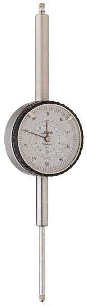 SPI - 0-50 Dial Reading, 0.0005" Graduation Dial Drop Indicator - 2-1/4" Dial - Apex Tool & Supply