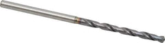 OSG - 7/64" 130° Powdered Metal Jobber Drill - V Finish, Right Hand Cut, Spiral Flute, Straight Shank, 65mm OAL, Standard Point - Apex Tool & Supply