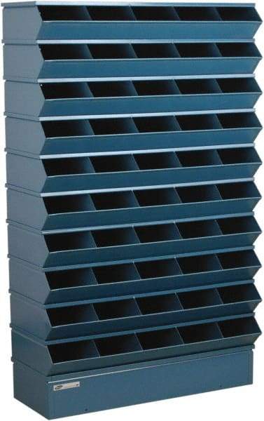 Stackbin - 10 Bin, Shelving Unit with Openings & Base - 37" Wide x 60" High - Apex Tool & Supply