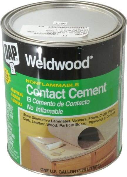 DAP - 128 Fluid Ounce Container, Tan, Can Polychloroprene Construction Adhesive - Service Temp from -40 to 180°F, 30 to 40 min Fixture Time, Indoor - Apex Tool & Supply