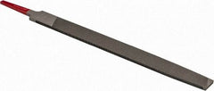 Simonds File - 8" Long, Second Cut, Mill American-Pattern File - Single Cut, Tang - Apex Tool & Supply
