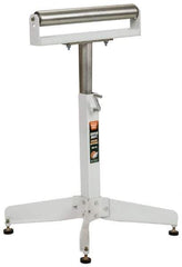 HTC - 16 Inch Long x 32 Inch High Heavy Duty Roller Support - 500 Lbs. Limit, with 1 and 1-3/8 Inch Wide Roller - Apex Tool & Supply