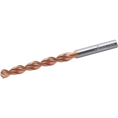 Walter-Titex - #3 130° Cobalt Jobber Drill - AlCrN Finish, Right Hand Cut, Parabolic Flute, Straight Shank, 93mm OAL, UFL Point - Apex Tool & Supply