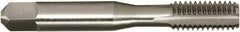 Vermont Tap & Die - 5/8-18 UNF 2/3B 4 Flute Bright Finish High Speed Steel Straight Flute Standard Hand Tap - Bottoming, Right Hand Thread, 3-13/16" OAL, 1-13/16" Thread Length, H3 Limit, Oversize - Exact Industrial Supply