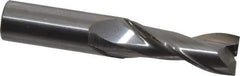 OSG - 5/8", 1-5/8" LOC, 5/8" Shank Diam, 3-1/2" OAL, 2 Flute, Solid Carbide Square End Mill - Single End, Uncoated, Spiral Flute, 30° Helix, Centercutting, Right Hand Cut, Right Hand Flute, Series 2022 - Apex Tool & Supply