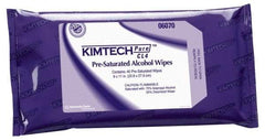 Kimtech - W4 Flat Fold Clean Room/Lab/Critical Task Wipes - Poly Pack, 11" x 9" Sheet Size, White - Apex Tool & Supply