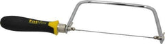 Stanley - 6-1/2" Steel Blade Coping Saw - ABS, TPR Handle, Ergonomic, 13-1/4" OAL, 4-3/4" Throat Depth - Apex Tool & Supply