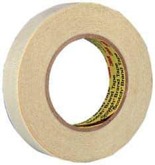 3M - 60 Yd Long x 12" Wide, Series 361, White Silicone Glass Cloth Tape - 7.5 mil Thick, 182 Lb/In Tensile Strength - Apex Tool & Supply