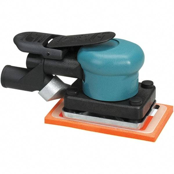 Dynabrade - 13 CFM Air Consumption, Palm Air Orbital Sander - Rectangular Pad, - Apex Tool & Supply