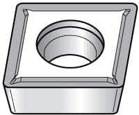 Kennametal - CPMT1.81.51 LF Grade KC5025 Carbide Turning Insert - TiAlN Finish, 80° Diamond, 7/32" Inscr Circle, 3/32" Thick, 1/64" Corner Radius - Apex Tool & Supply