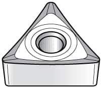 Kennametal - TCGT21.50.5 HP Grade KC730 Carbide Turning Insert - TiN Finish, 60° Triangle, 1/4" Inscr Circle, 3/32" Thick, 0.0079" Corner Radius - Apex Tool & Supply