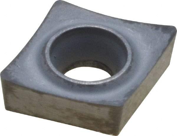 Kennametal - CCGT21.51 HP Grade K313 Carbide Turning Insert - Uncoated, 80° Diamond, 1/4" Inscr Circle, 3/32" Thick, 1/64" Corner Radius - Apex Tool & Supply