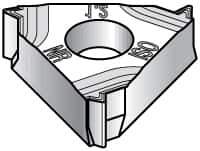 Kennametal - 16NR Internal Right Hand ISO Laydown Threading Insert - Grade KU25T, TiAlN/TiN Coated Carbide, 9.53mm Inscribed Circle - Apex Tool & Supply