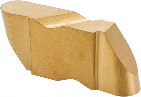 Kennametal - 4125NR Grade KC850, 6.35mm Cutting Width Carbide Grooving Insert - 6.35mm Max Depth of Cut, Left Hand, 3.18mm Corner Radius, TiC/TiCN/TiN Finish - Apex Tool & Supply
