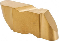 Kennametal - 4125NR Grade KC850, 6.35mm Cutting Width Carbide Grooving Insert - 6.35mm Max Depth of Cut, Left Hand, 3.18mm Corner Radius, TiC/TiCN/TiN Finish - Apex Tool & Supply