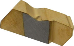 Kennametal - 3002NPD K Grade KC730, 4.83mm Cutting Width Carbide Grooving Insert - 6.35mm Max Depth of Cut, Right Hand, 0.09mm Corner Radius, TiN Finish - Apex Tool & Supply