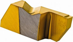 Kennametal - 3094NGD K Grade KC730, 2.39mm Cutting Width Carbide Grooving Insert - 6.35mm Max Depth of Cut, Right Hand, 0.19mm Corner Radius, TiN Finish - Apex Tool & Supply