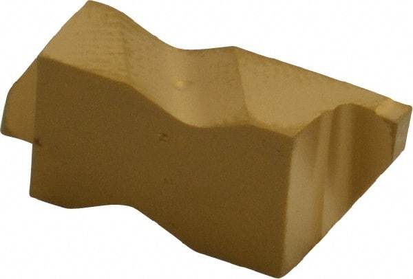 Kennametal - 3062NG K Grade KC850, 1.58mm Cutting Width Carbide Grooving Insert - 2.39mm Max Depth of Cut, Right Hand, 0.19mm Corner Radius, TiC/TiCN/TiN Finish - Apex Tool & Supply