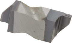 Kennametal - 3031NR K Grade KC5025, 1.58mm Cutting Width Carbide Grooving Insert - 2.39mm Max Depth of Cut, Right Hand, 0.79mm Corner Radius, TiAlN Finish - Apex Tool & Supply