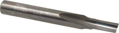 Onsrud - 3/16" Diam, 1/4" Shank Diam, 3/8" Length of Cut, 1 Flute Single Edge Straight Router Bit - 2" Overall Length, Right Hand Cut, Solid Carbide - Apex Tool & Supply