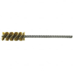 Brush Research Mfg. - 1-1/2" Diam Helical Brass Tube Brush - Apex Tool & Supply
