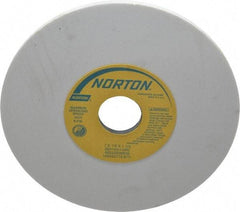 Norton - 7" Diam x 1-1/4" Hole x 1/4" Thick, L Hardness, 150 Grit Surface Grinding Wheel - Aluminum Oxide, Type 1, Very Fine Grade, 3,600 Max RPM, Vitrified Bond, No Recess - Apex Tool & Supply