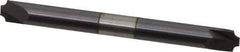 Accupro - 0.046" Radius, 3/16" Mill Diam, 2 Flute Solid Carbide Corner Rounding End Mill - Double End, AlTiN Finish, 2" OAL, 3/16" Shank Diam - Apex Tool & Supply