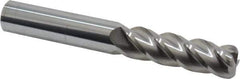 Accupro - 5/8", 4 Flute, Single End, Solid Carbide, 1/8" Corner Radius End Mill - 4-5/8" OAL, 40° Helix, Right Hand Flute, 2-1/8" LOC, Right Hand Cut - Apex Tool & Supply