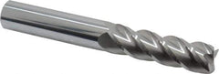 Accupro - 5/8", 4 Flute, Single End, Solid Carbide, 0.02" Corner Radius End Mill - 4-5/8" OAL, 40° Helix, Right Hand Flute, 2-1/8" LOC, Right Hand Cut - Apex Tool & Supply