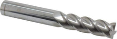 Accupro - 5/8", 4 Flute, Single End, Solid Carbide, 0.03" Corner Radius End Mill - 4-5/8" OAL, 40° Helix, Right Hand Flute, 2-1/8" LOC, Right Hand Cut - Apex Tool & Supply