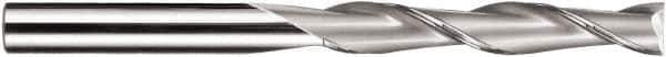 SGS - 12mm, 75mm LOC, 12mm Shank Diam, 150mm OAL, 2 Flute, Solid Carbide Square End Mill - Single End, TiN Finish, Spiral Flute, 30° Helix, Centercutting, Right Hand Cut, Right Hand Flute, Series 3XLM - Apex Tool & Supply