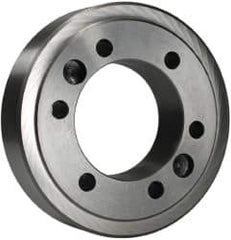 BTC - Adapter Back Plate for 6" Diam Self Centering Lathe Chucks - A2-6 Mount, 1.535" Through Hole Diam - Apex Tool & Supply