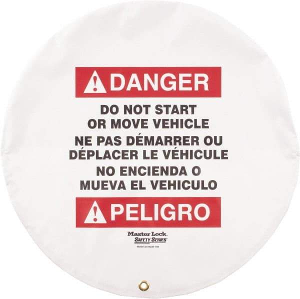 NMC - Vinyl Lockout Wheel Cover - Compatible with Lockout Hasp and Lockout Padlock - Apex Tool & Supply