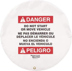 NMC - Vinyl Lockout Wheel Cover - Compatible with Lockout Hasp and Lockout Padlock - Apex Tool & Supply