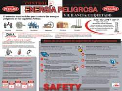NMC - 24" Wide x 18" High Laminated Paper Lockout Information Poster - Spanish - Apex Tool & Supply