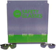 NMC - 40 Pair Cabinet with Individual Compartments, Acrylic Safety Glasses Dispenser - 15-3/4 Inch Wide x 16 Inch High x 4 Inch Deep, Table and Wall Mount - Apex Tool & Supply